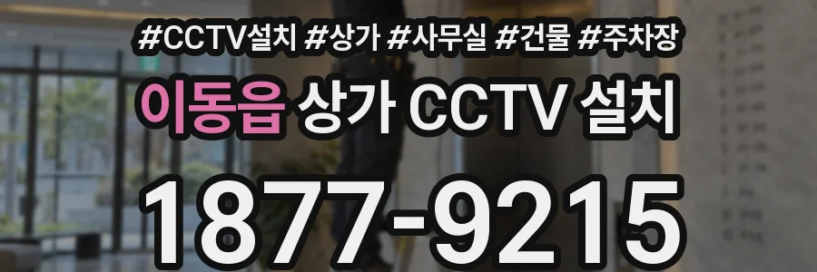 이동읍 상가 CCTV 설치