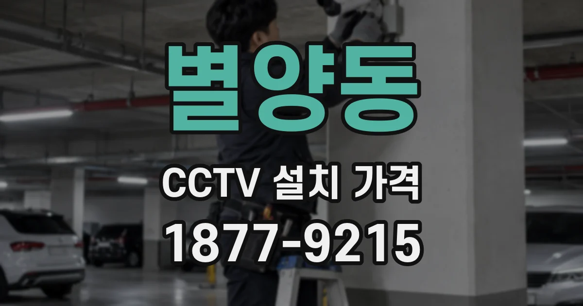 별양동 CCTV 설치 가격