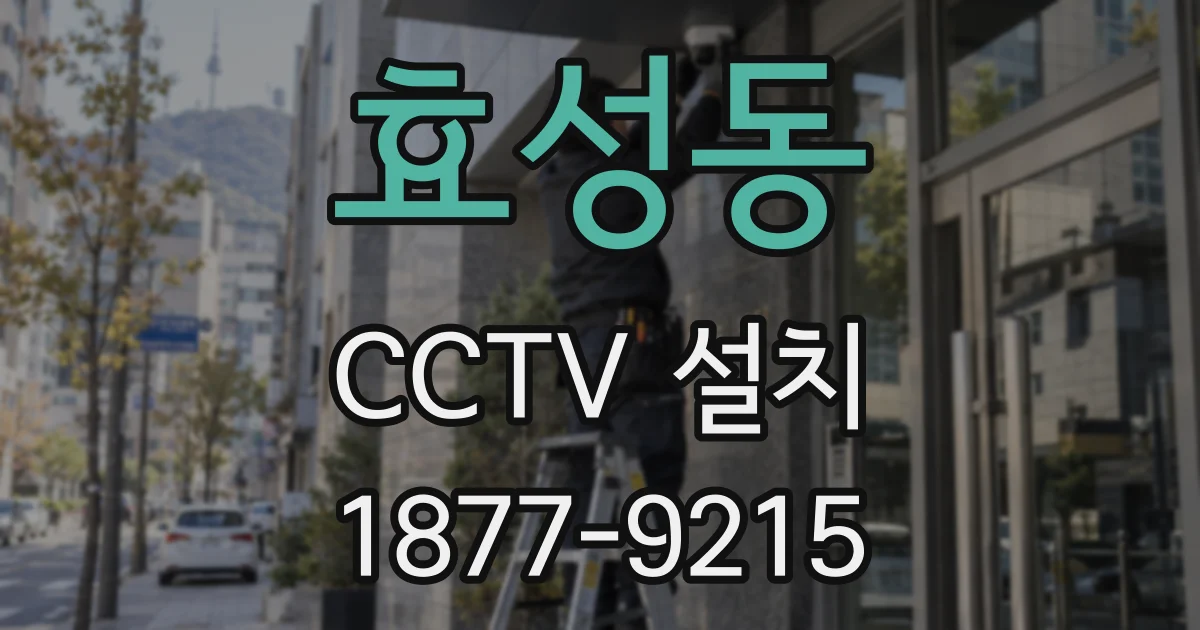 효성동 CCTV 설치