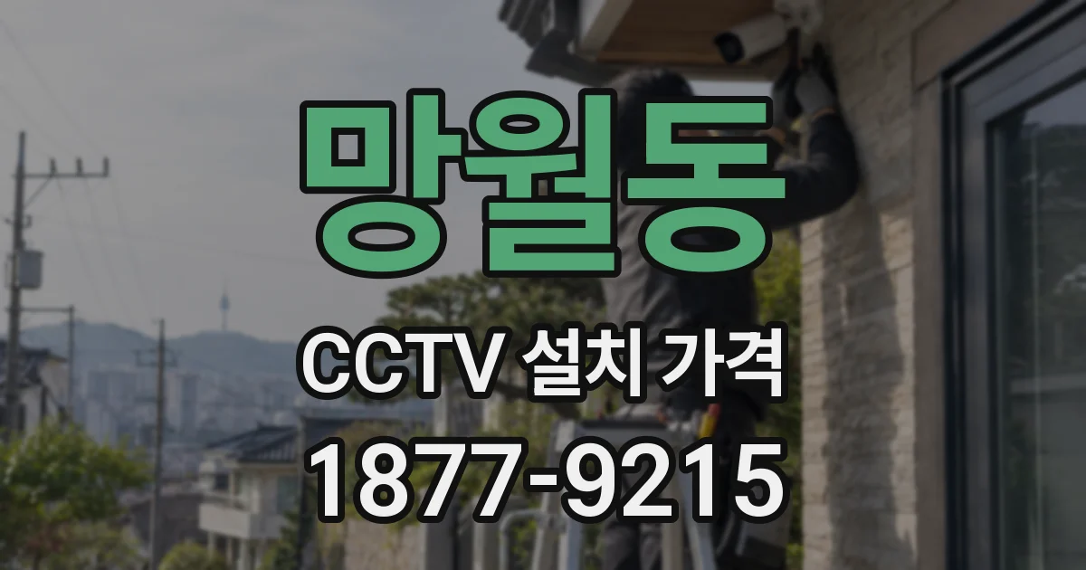 망월동 CCTV 설치 가격