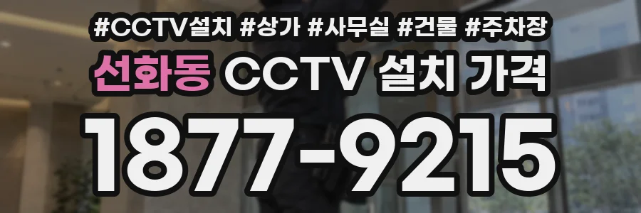 선화동 CCTV 설치 가격