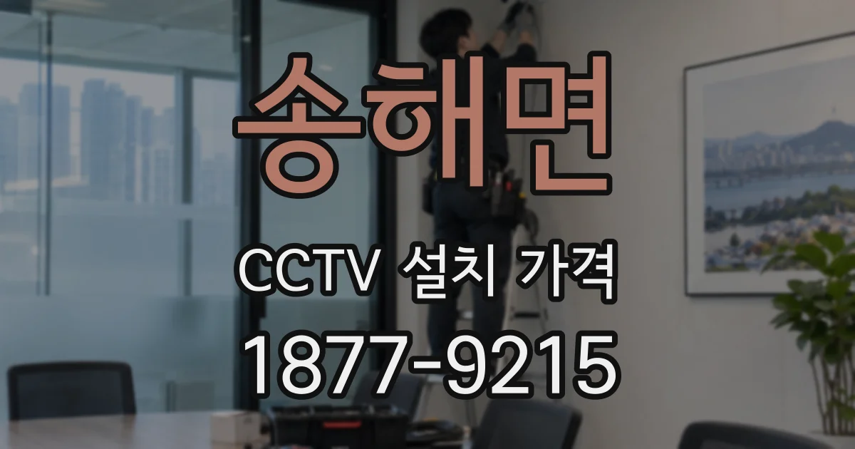 송해면 CCTV 설치 가격