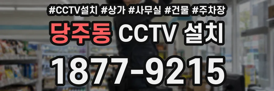 당주동 CCTV 설치