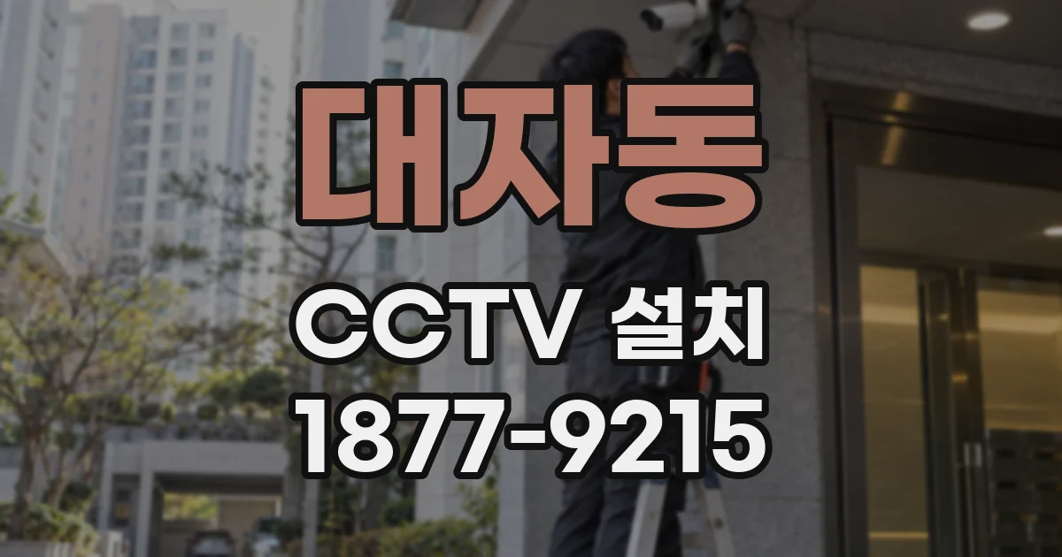 대자동 CCTV 설치