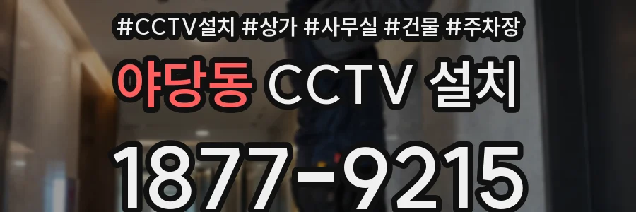 야당동 CCTV 설치