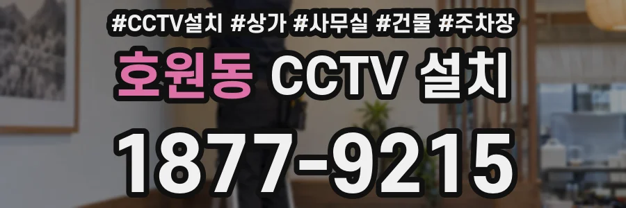 호원동 CCTV 설치