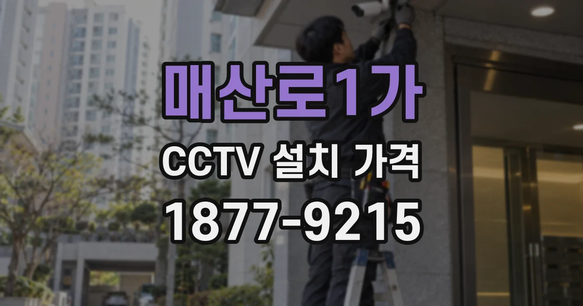 매산로1가 CCTV 설치 가격