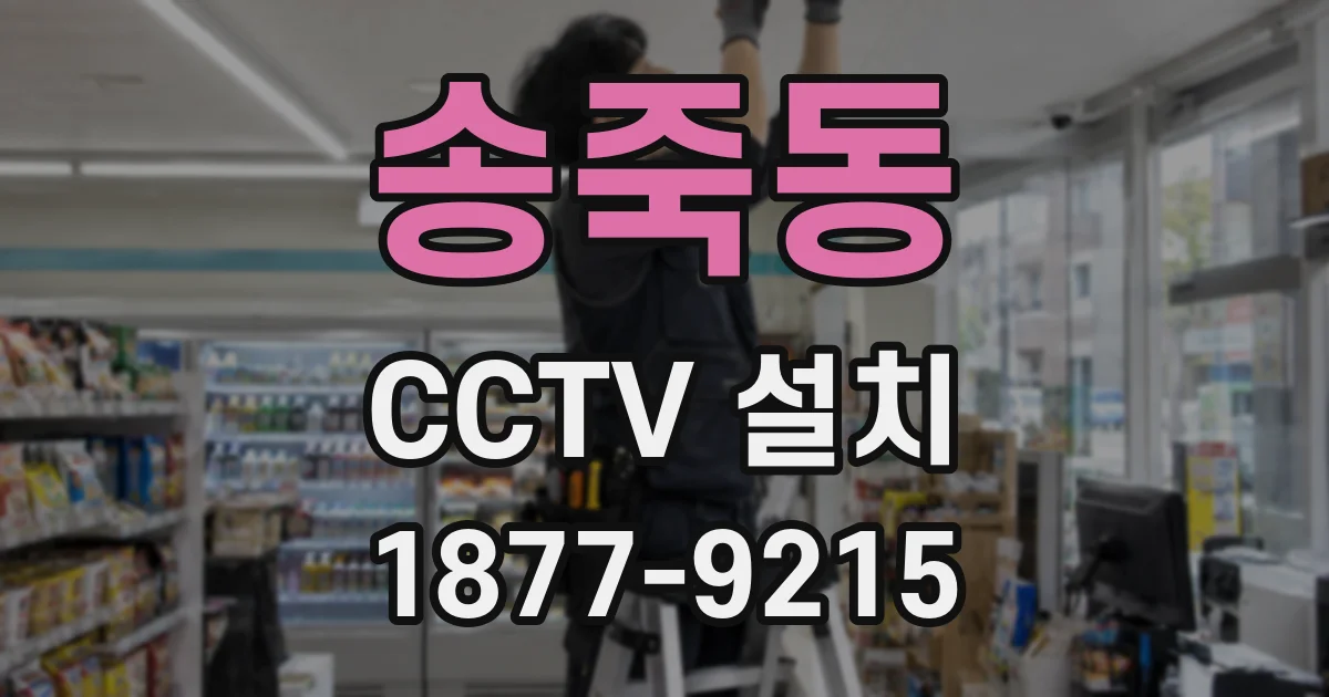 송죽동 CCTV 설치