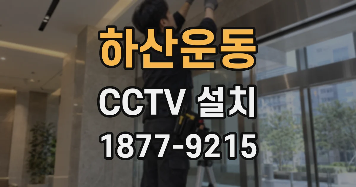 하산운동 CCTV 설치