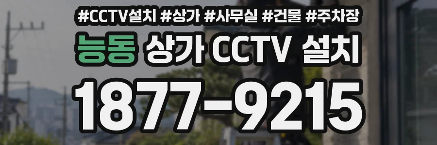 능동 상가 CCTV 설치