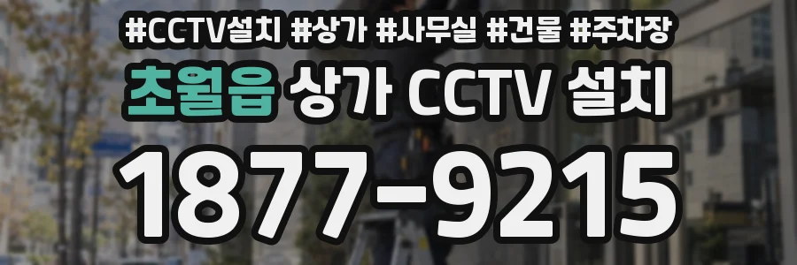 초월읍 상가 CCTV 설치