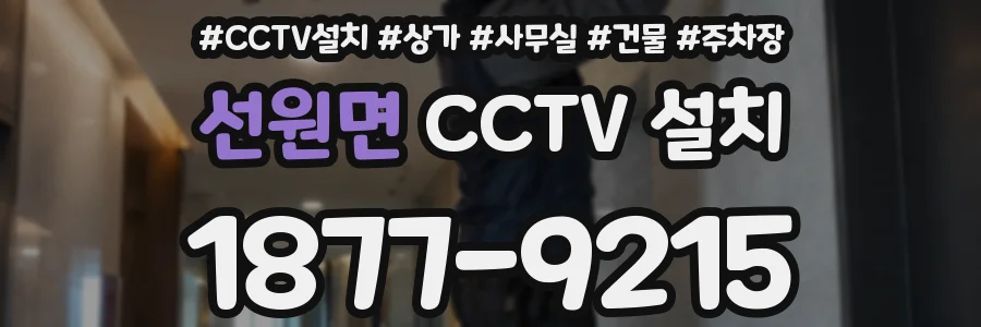 선원면 CCTV 설치