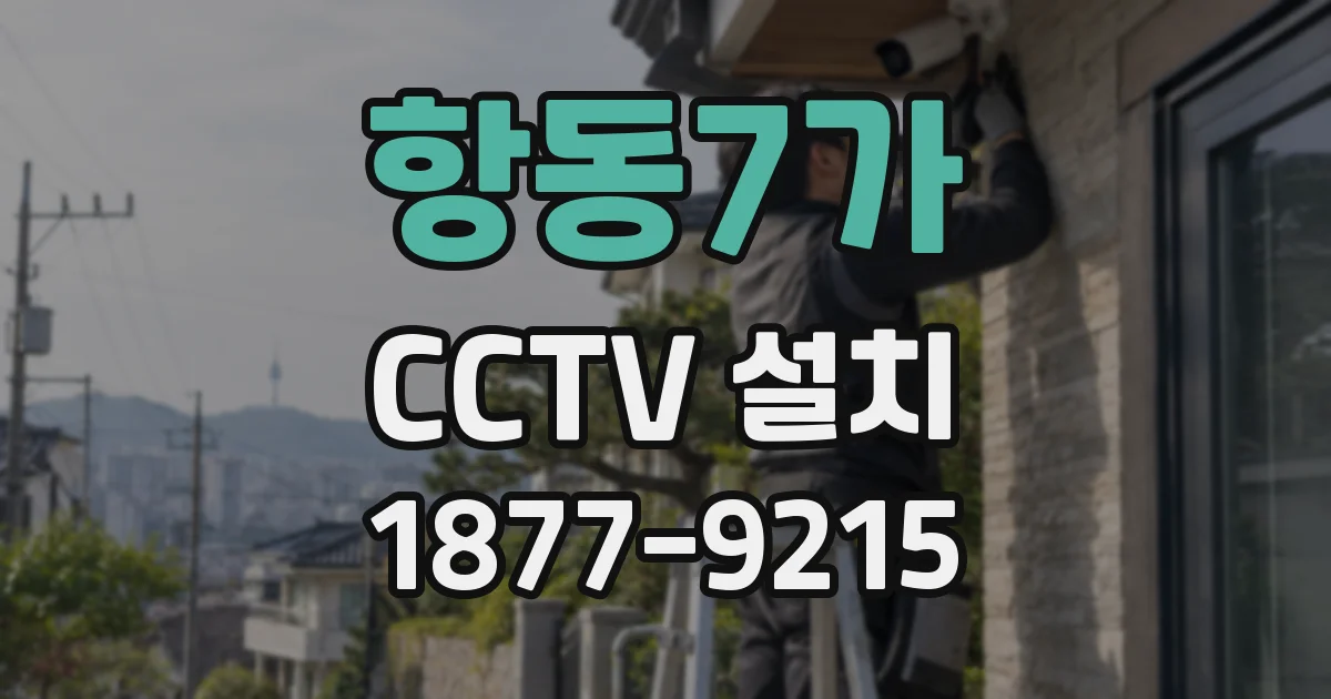 항동7가 CCTV 설치