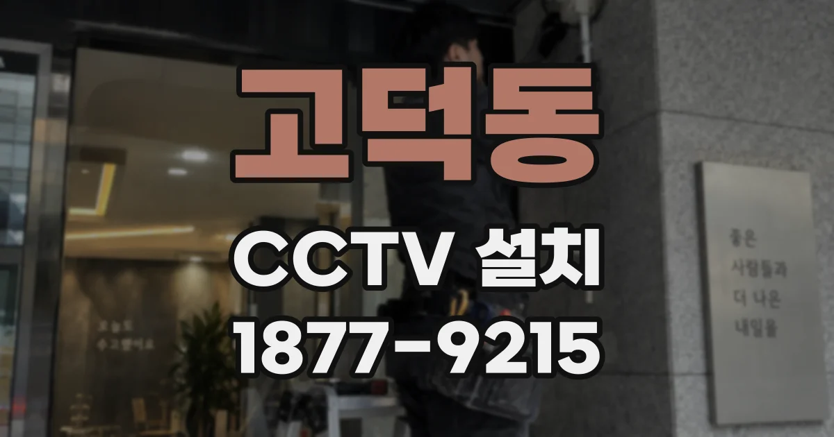 고덕동 CCTV 설치