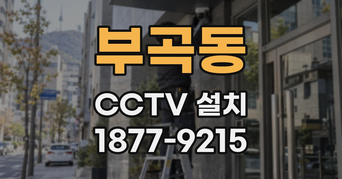 부곡동 CCTV 설치
