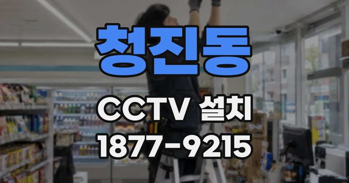 청진동 CCTV 설치