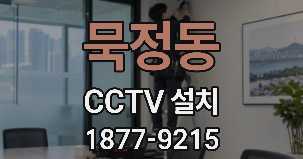 묵정동 CCTV 설치
