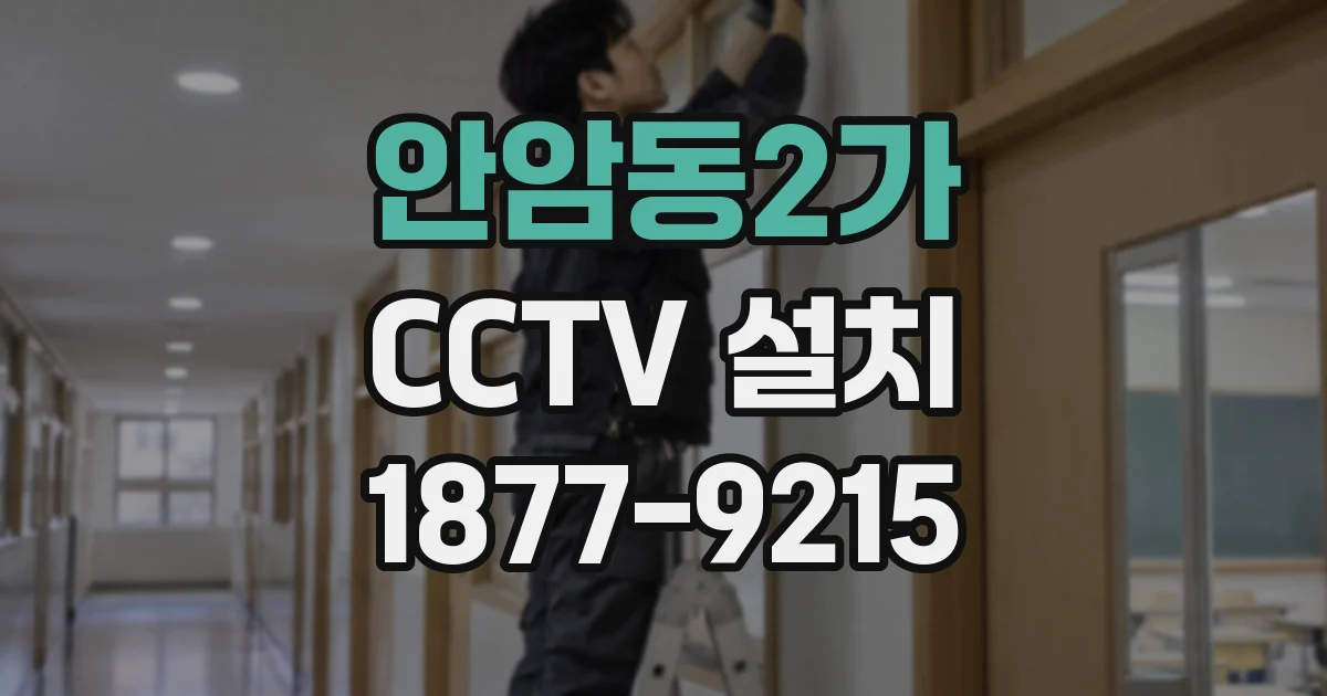 안암동2가 CCTV 설치