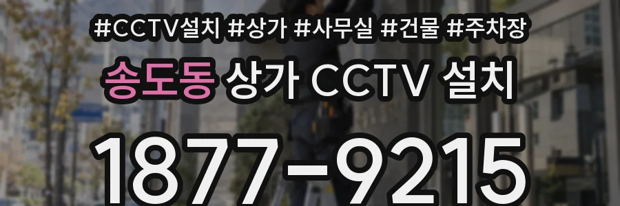 송도동 상가 CCTV 설치