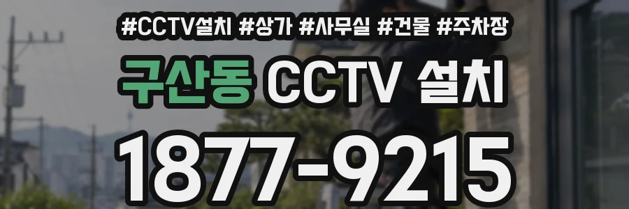 구산동 CCTV 설치