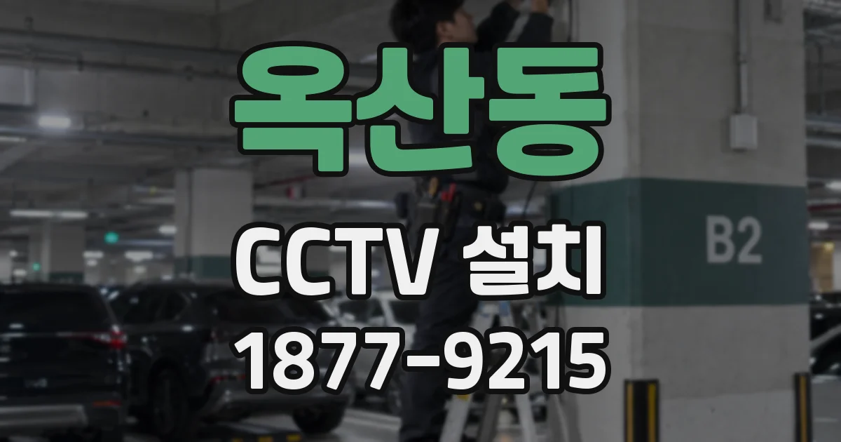 옥산동 CCTV 설치