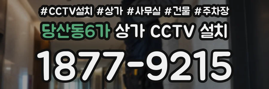 당산동6가 상가 CCTV 설치