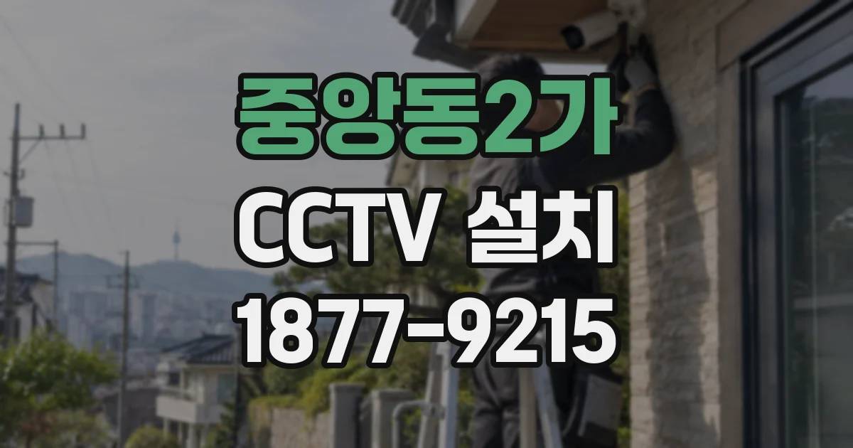 중앙동2가 CCTV 설치