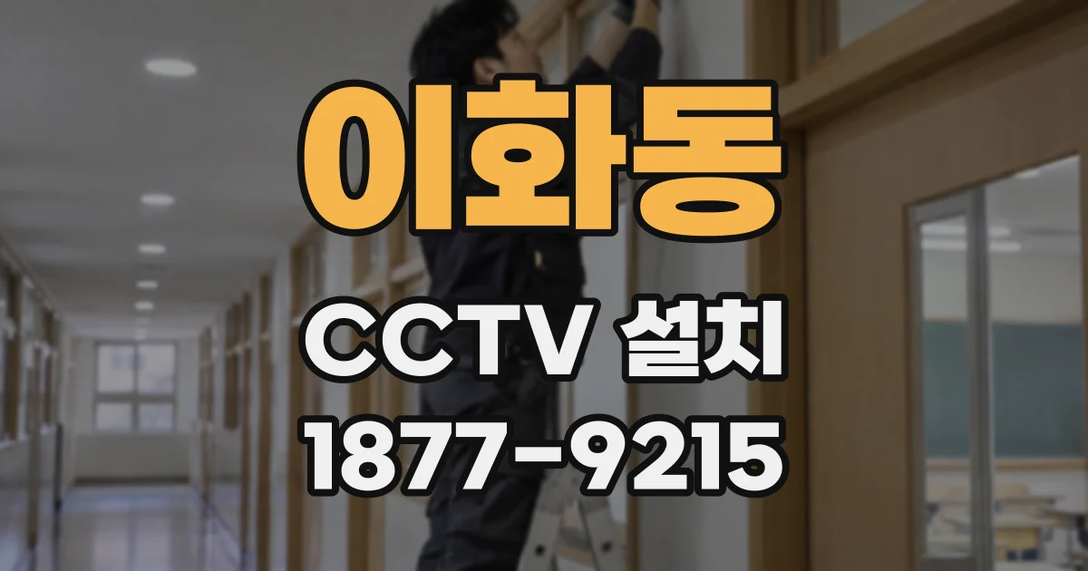 이화동 CCTV 설치
