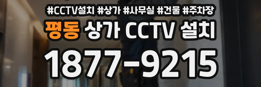 평동 상가 CCTV 설치