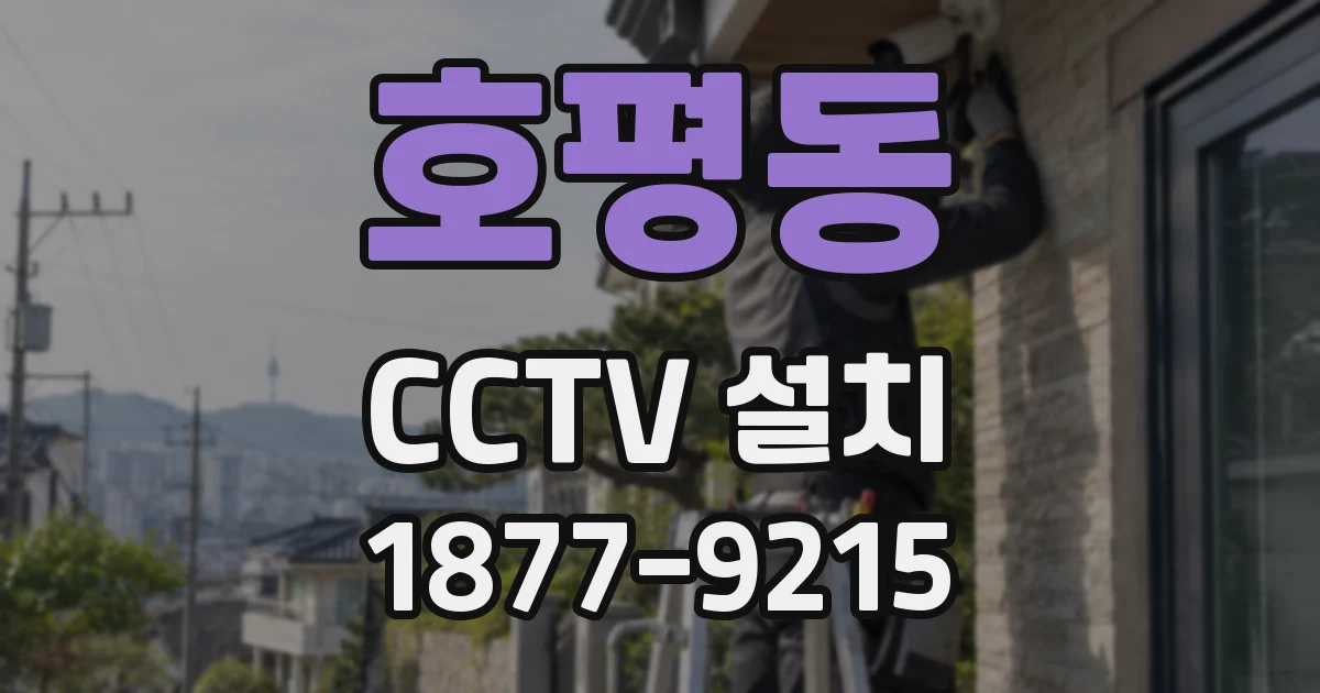 호평동 CCTV 설치