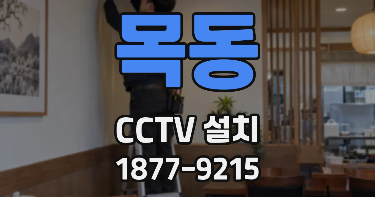 목동 CCTV 설치