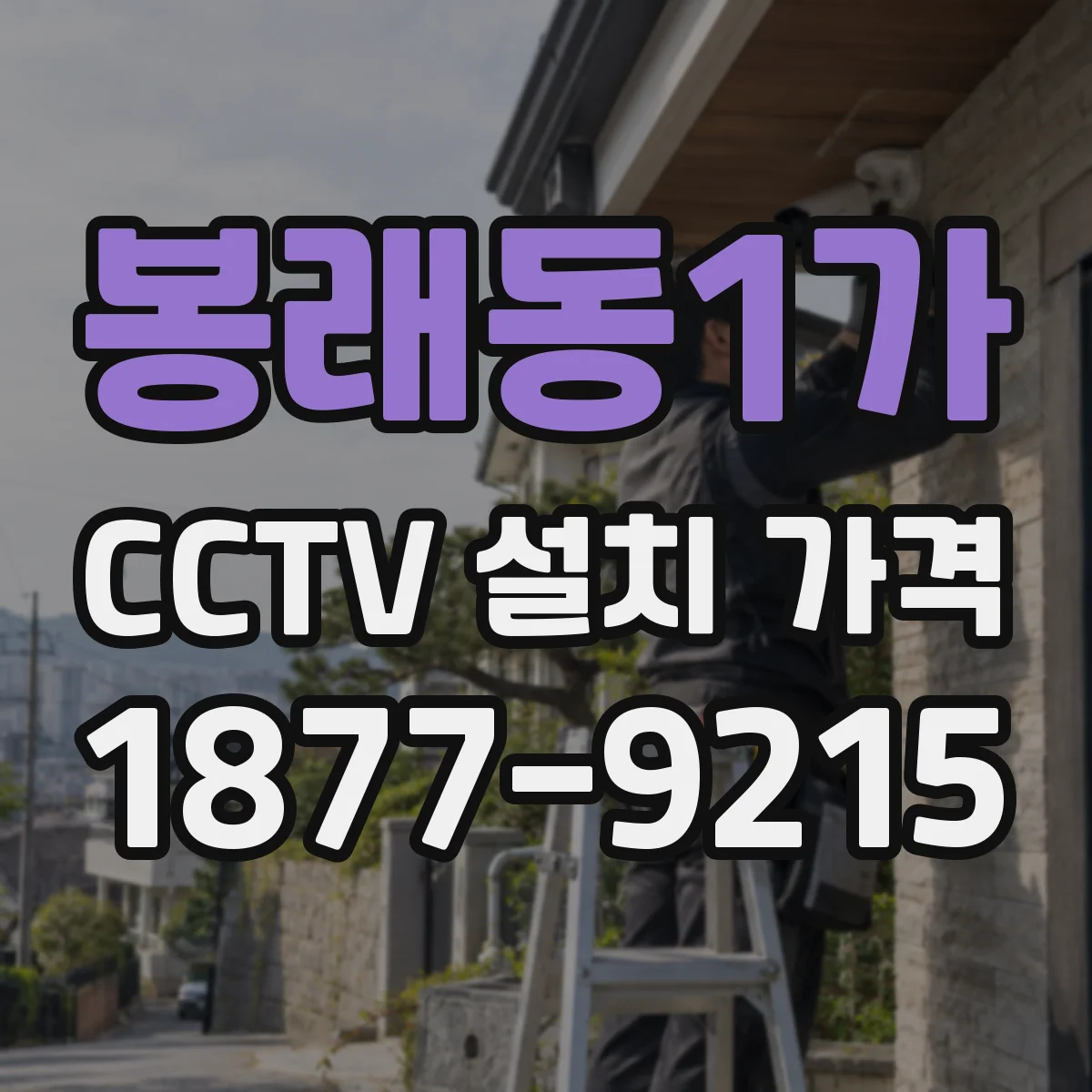 봉래동1가 CCTV 설치 가격