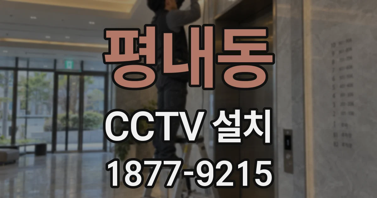 평내동 CCTV 설치