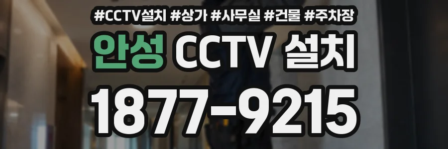 안성 CCTV 설치