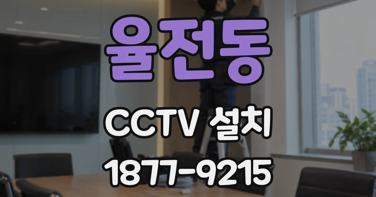 율전동 CCTV 설치