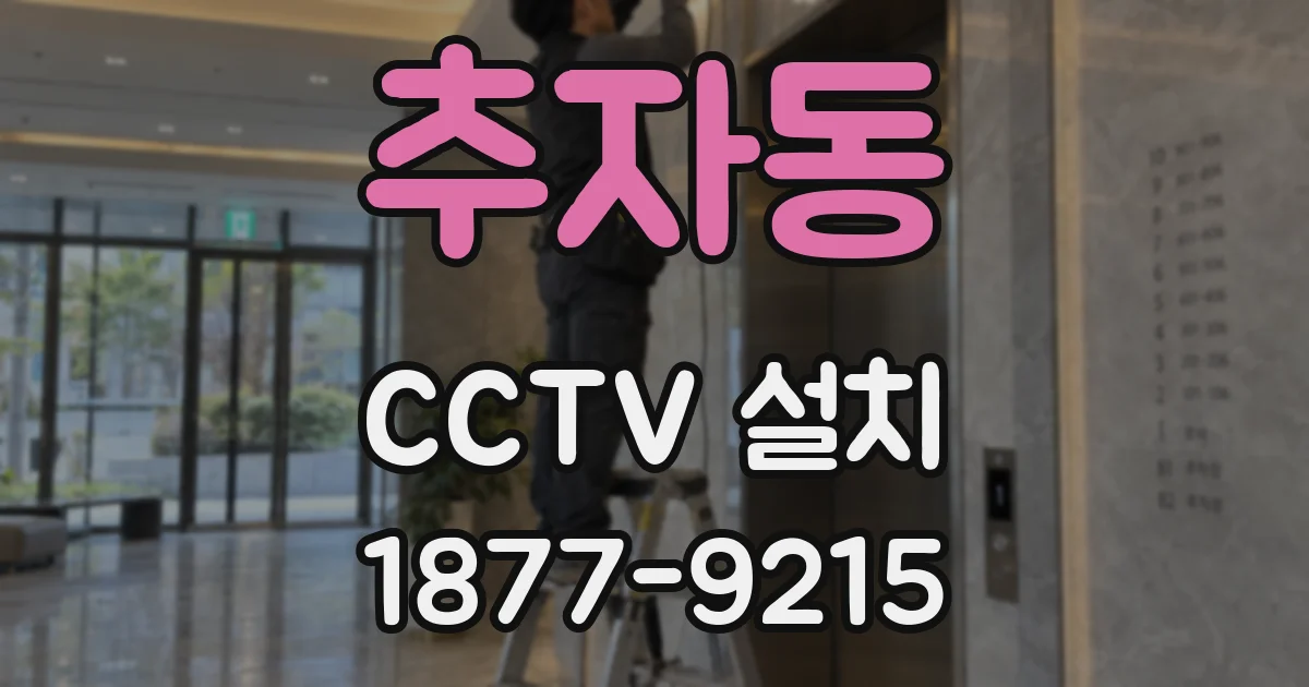 추자동 CCTV 설치