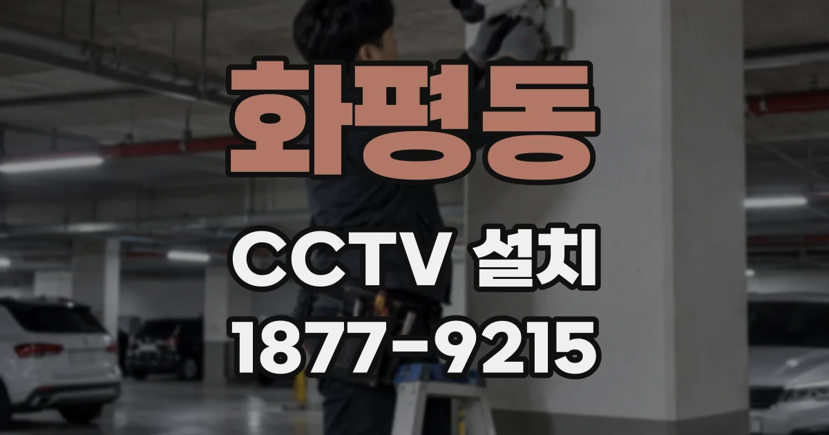 화평동 CCTV 설치