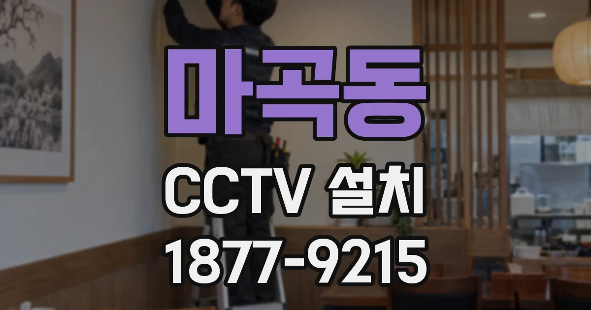 마곡동 CCTV 설치