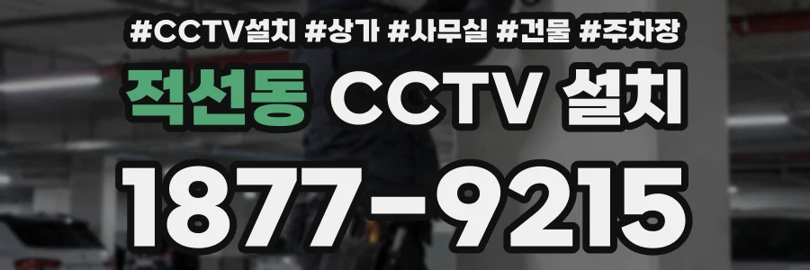 적선동 CCTV 설치