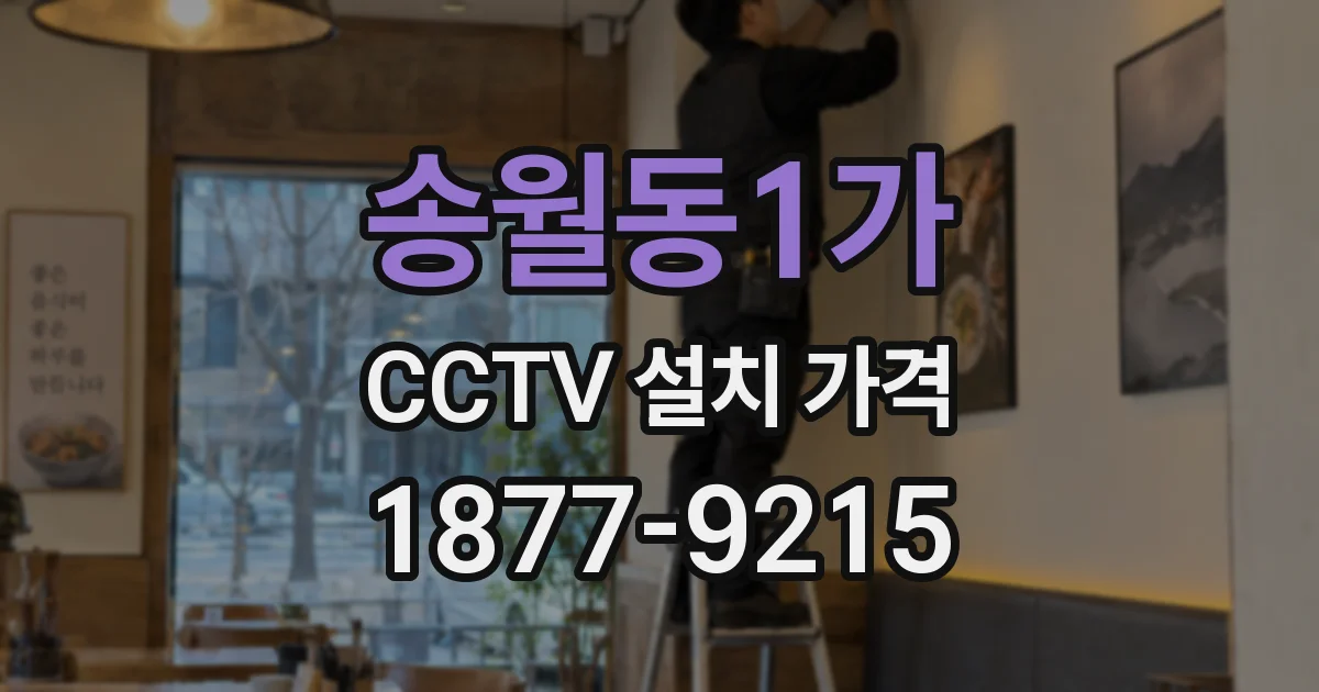 송월동1가 CCTV 설치 가격