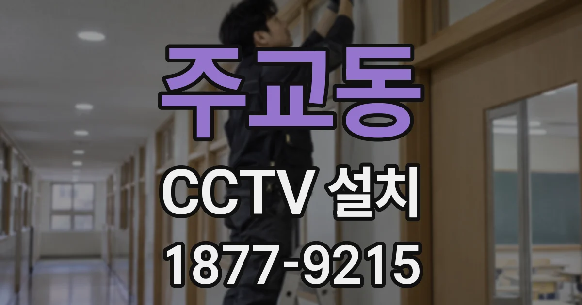 주교동 CCTV 설치