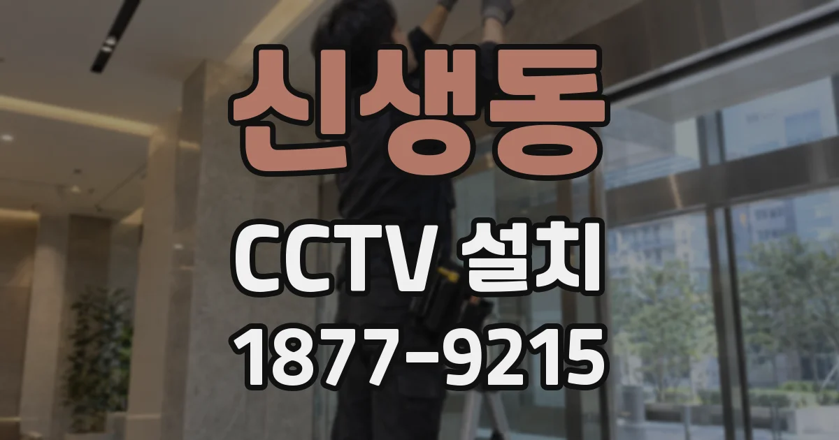 신생동 CCTV 설치