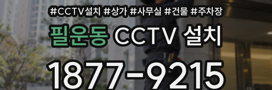 필운동 CCTV 설치