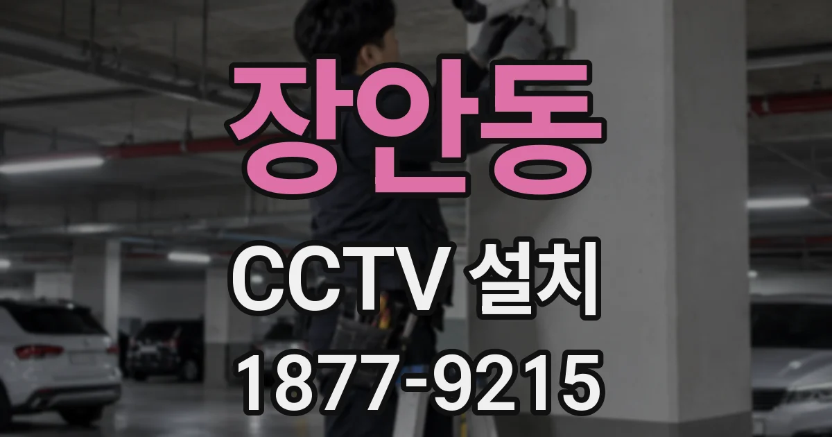 장안동 CCTV 설치