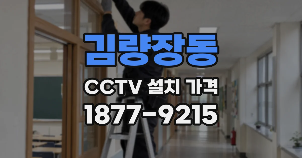 김량장동 CCTV 설치 가격