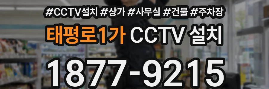태평로1가 CCTV 설치