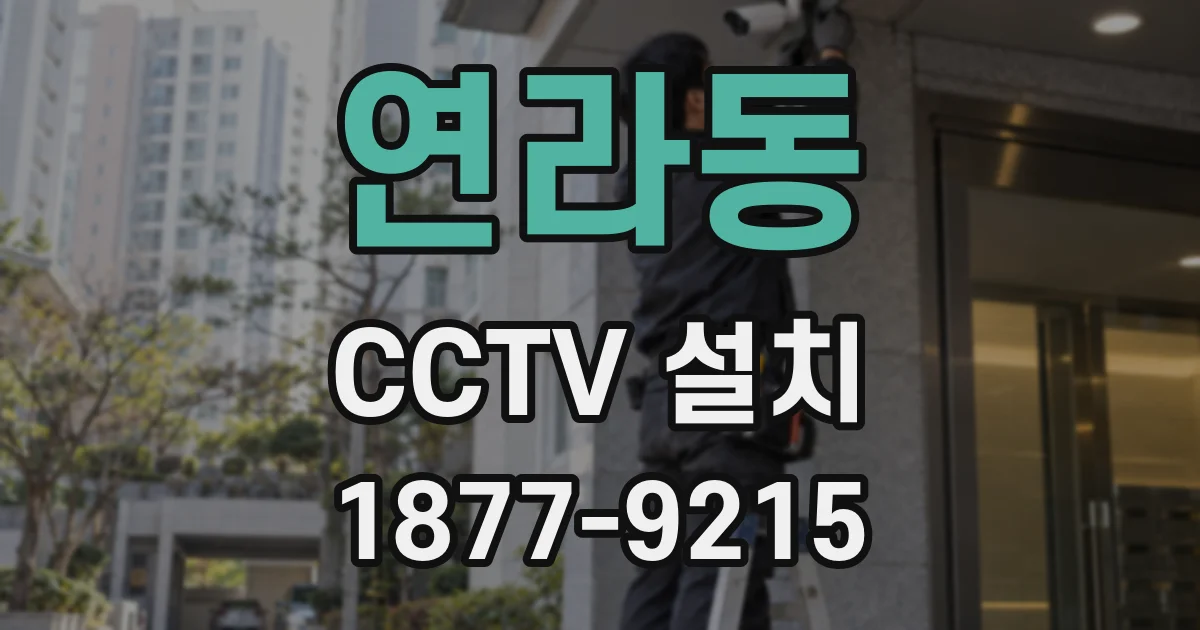 연라동 CCTV 설치