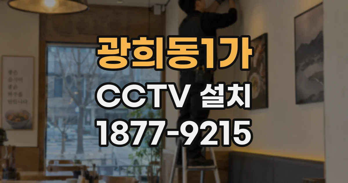 광희동1가 CCTV 설치