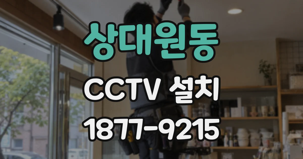 상대원동 CCTV 설치