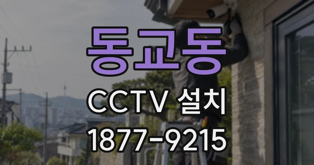 동교동 CCTV 설치